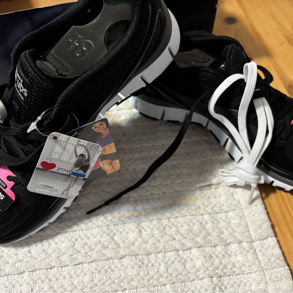 Skechers Black and White Women's Sneakers - Picture 2 of 3